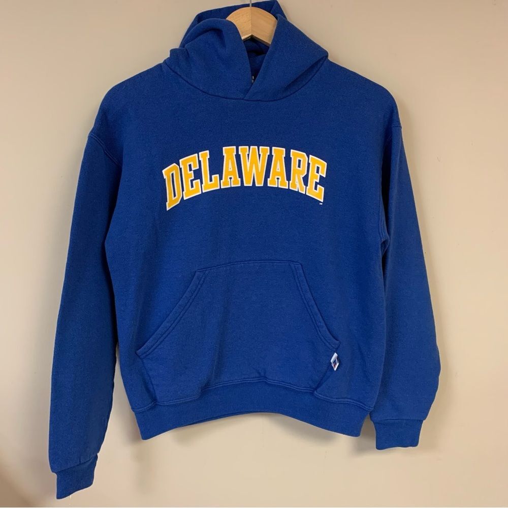 Delaware Hoodie Sweatshirt Women's XS Pullover Blue Hens UD Warm Fall Football